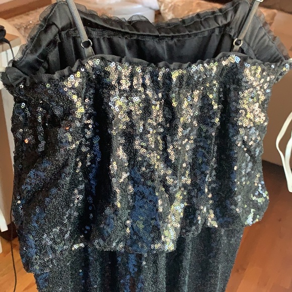Black sequin jumpsuit. Size 2.JAYGODFREY - Picture 12 of 13